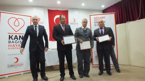 İlçe Milli Eğitim Müdürümüz Murtaza ALAN, Kızılay Korgan Şubesi Tarafından Düzenlenen Ödül Törenine Katıldı.