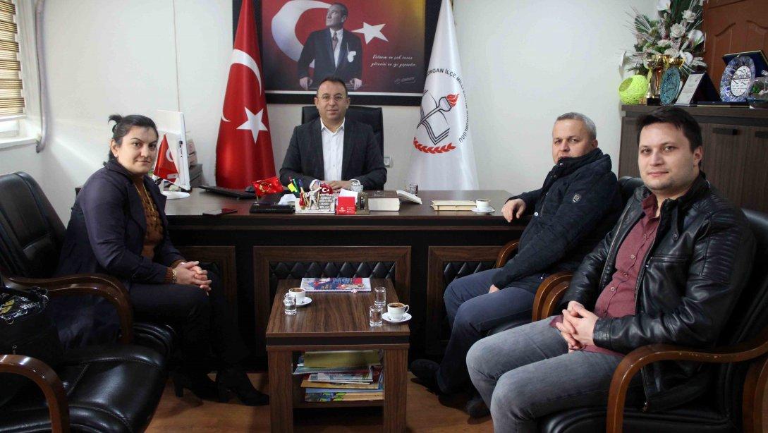 Korgan Kız Anadolu İmam Hatip Lisesi Yöneticileri, 24 Kasım Öğretmenler Günü Dolayısıyla Müdürlüğümüzü Ziyaret Ettiler.