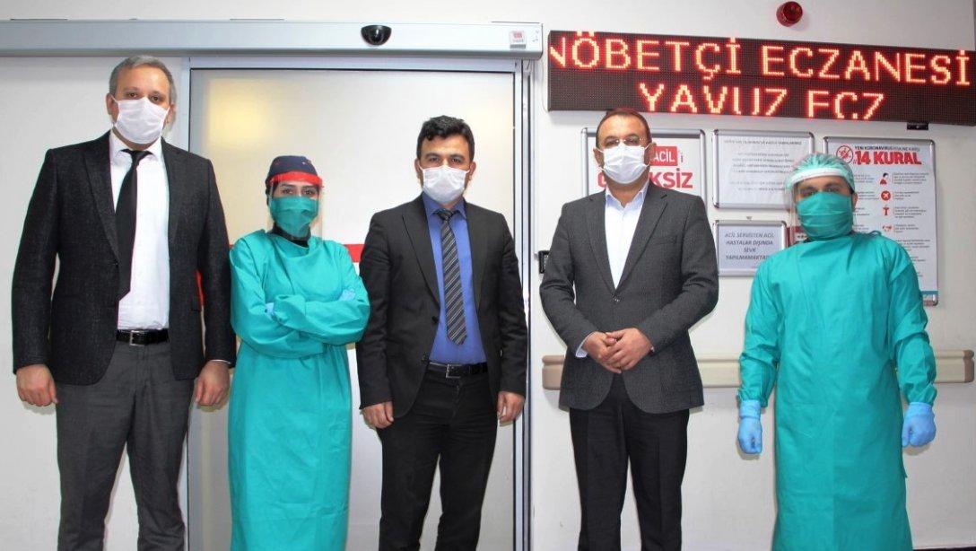 Koronavirüs (Kovid-19) Önlemleri Kapsamında Okullarımızda Üretilen Siperlikli Maskeler Korgan Devlet Hastanesine Teslim Edildi
