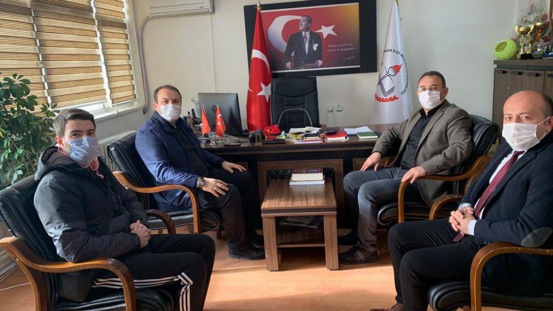 Ordu Gençlik ve Spor İl Müdürü Sn. Mustafa GENÇ, İlçe Milli Eğitim Müdürümüz Sn. Murtaza ALAN'ı Ziyaret etti.
